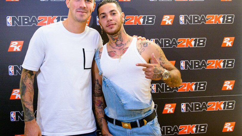 Alessio Romagnoli e Emis Killa presentano NBA2K18