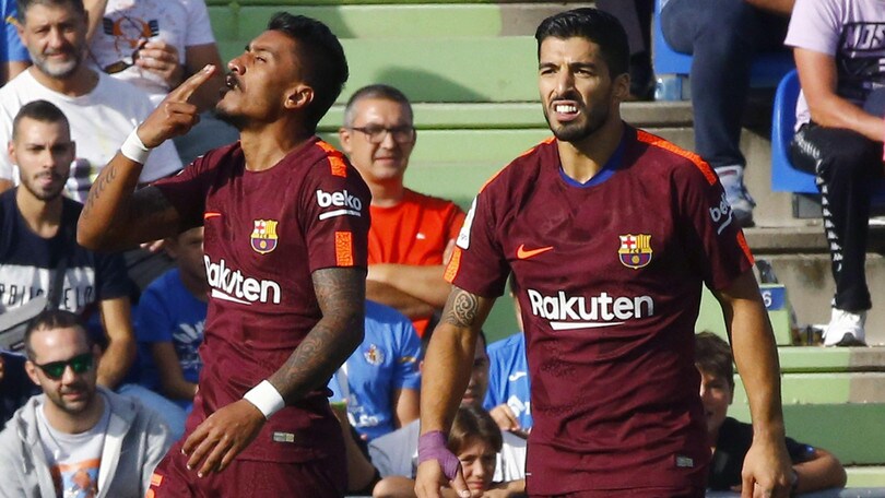 Il Barcellona festeggia il quarto successo di fila, ma perde Dembelé: 2-1 al Getafe