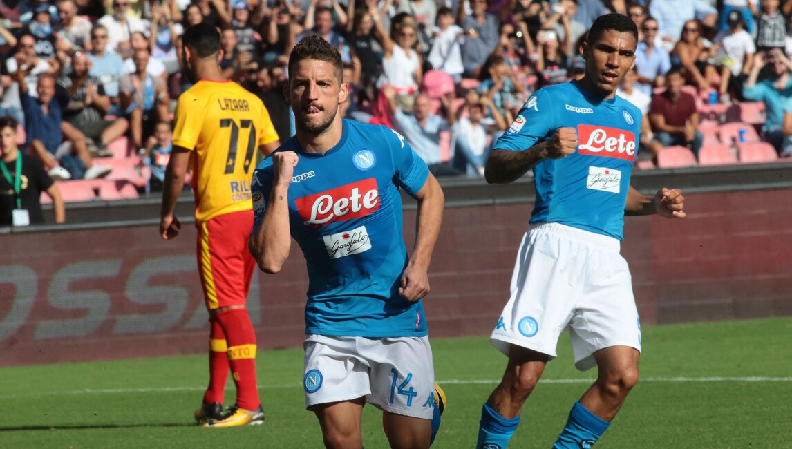Serie A Napoli-Benevento 6-0, il tabellino