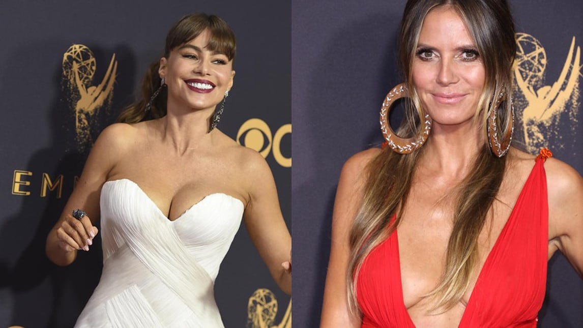 Sofia Vergara e Heidi Klum, sfida di scollature agli Emmy Awards
