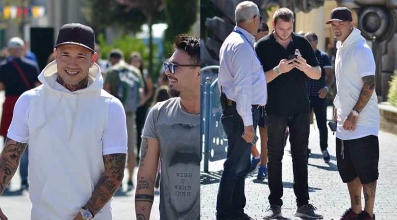 Nainggolan, giornata speciale a Cinecittà World