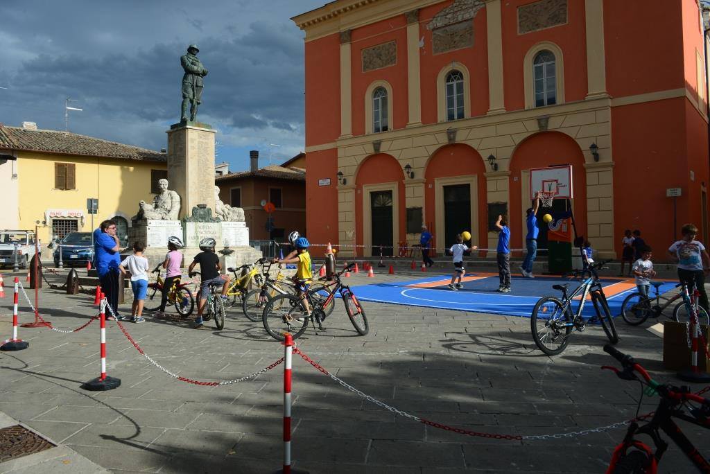 Norcia, piazza San Benedetto diventa un Villaggio dello Sport