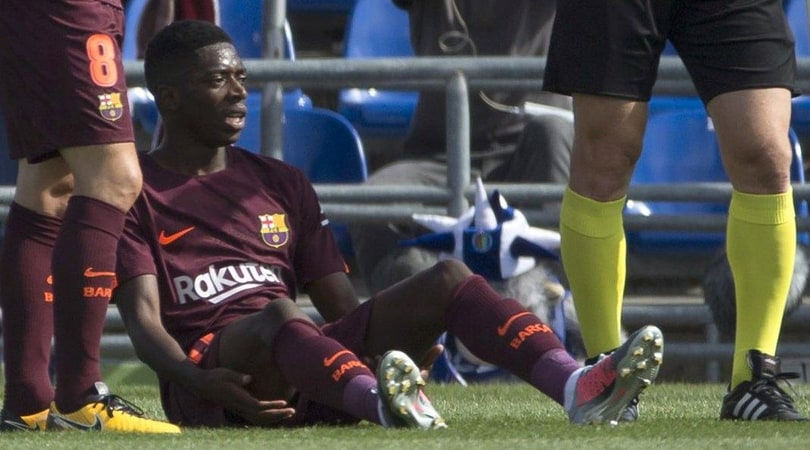 Barcellona, Dembélé operato: fuori tre mesi e mezzo