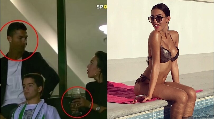 Cristiano Ronaldo, critiche per Georgina: beve vino in gravidanza!