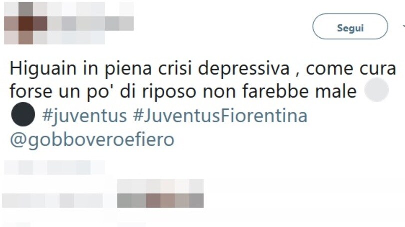Higuain, un'altra partita negativa: i social si interrogano