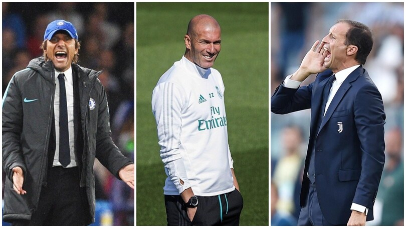 Premio Fifa: Allegri e Conte sfidano Zidane, in corsa anche Buffon e Mandzukic