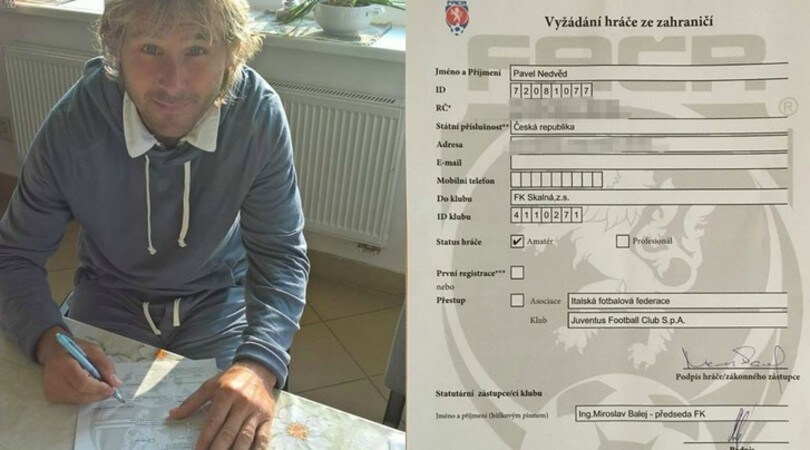 Pavel Nedved torna in campo a 45 anni per una partita