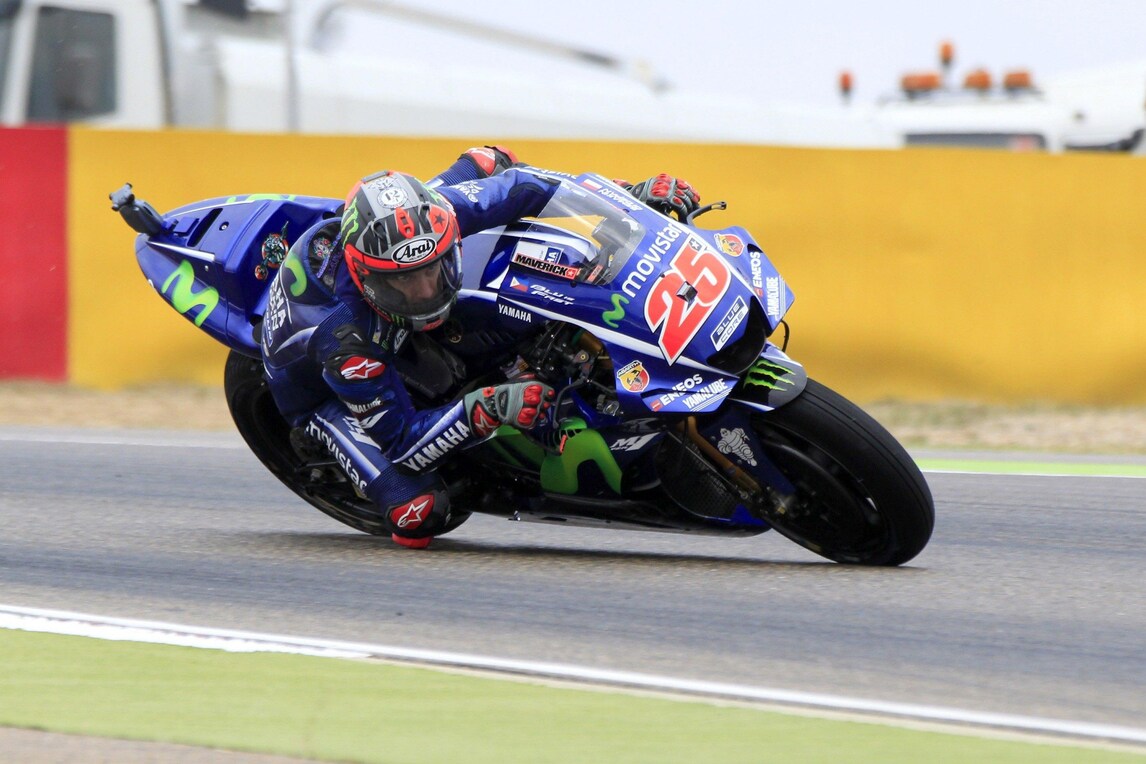 MotoGp Aragon, Vinales: «Buon lavoro, posso migliorare»