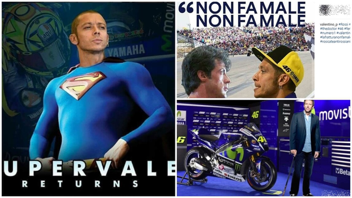 I social celebrano il 'marziano' Valentino Rossi