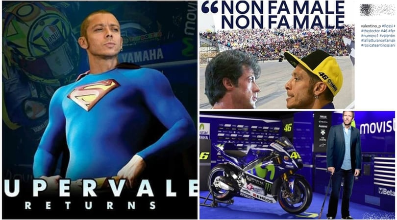 I social celebrano il 'marziano' Valentino Rossi