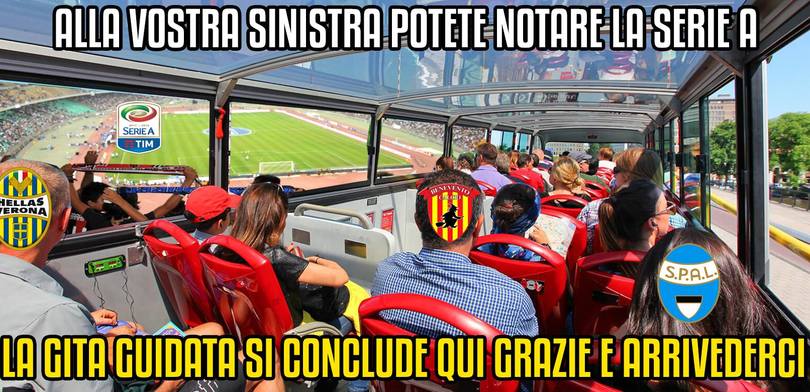 Spal, Benevento e Verona: le tre neopromosse scatenano l'ironia dei social