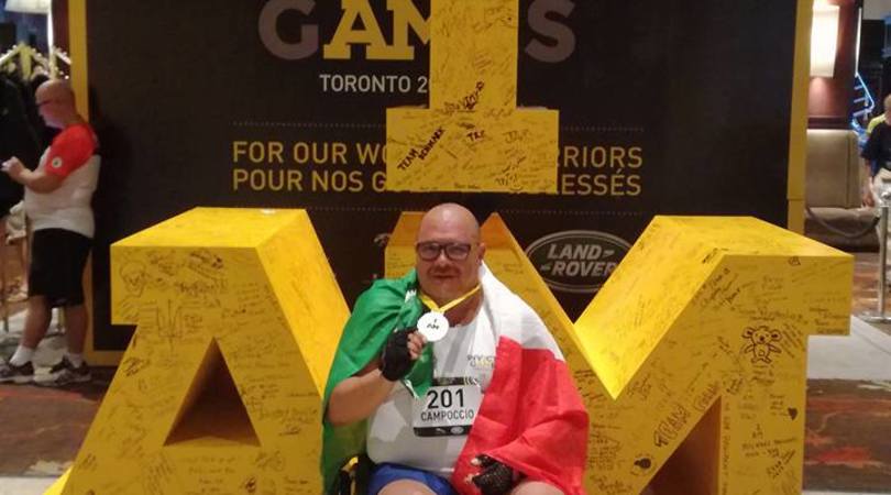 Invictus Games, medaglia d'argento per Campoccio nel peso