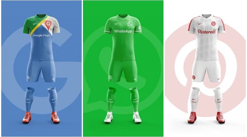 Un campionato tra Social network? Ecco come sarebbero le maglie da gioco