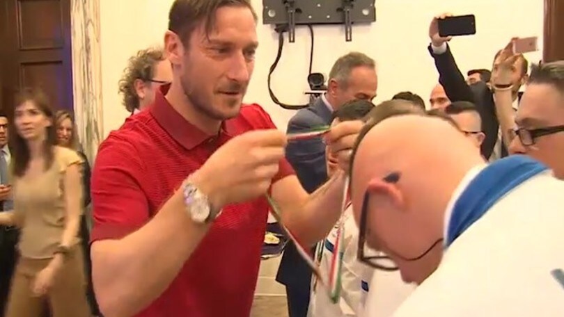 Totti in campo per Kaladze