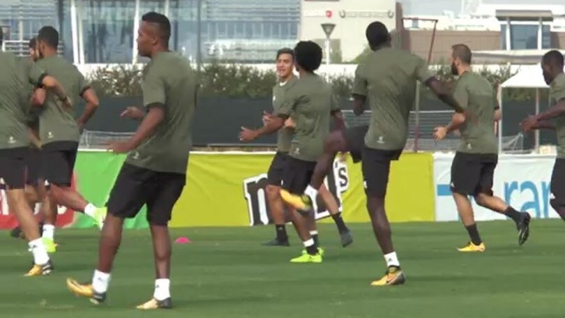 Juve, allenamento prima della Champions
