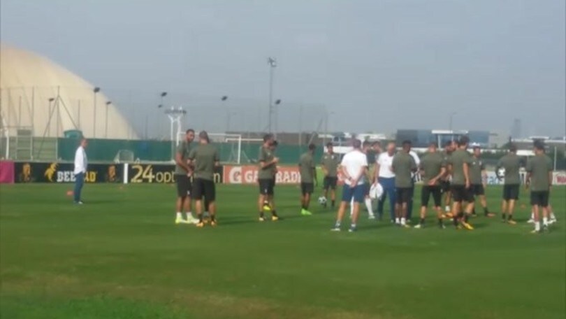 Juve, Marchisio e Khedira in gruppo