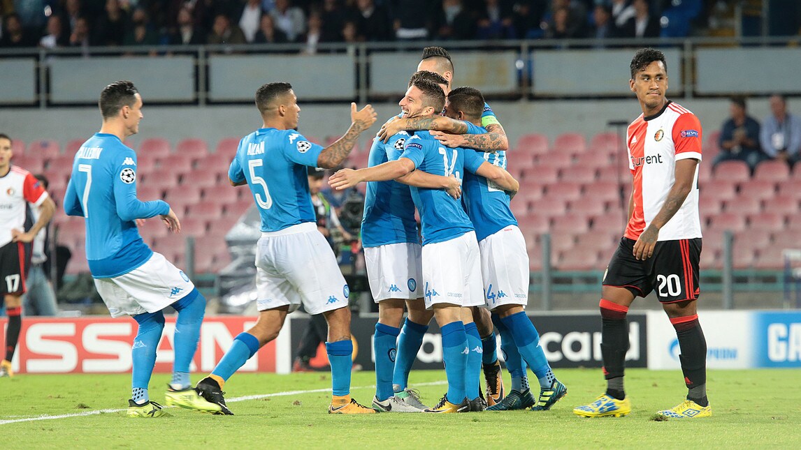 Napoli-Feyenoord 3-1, tris da Champions al San Paolo
