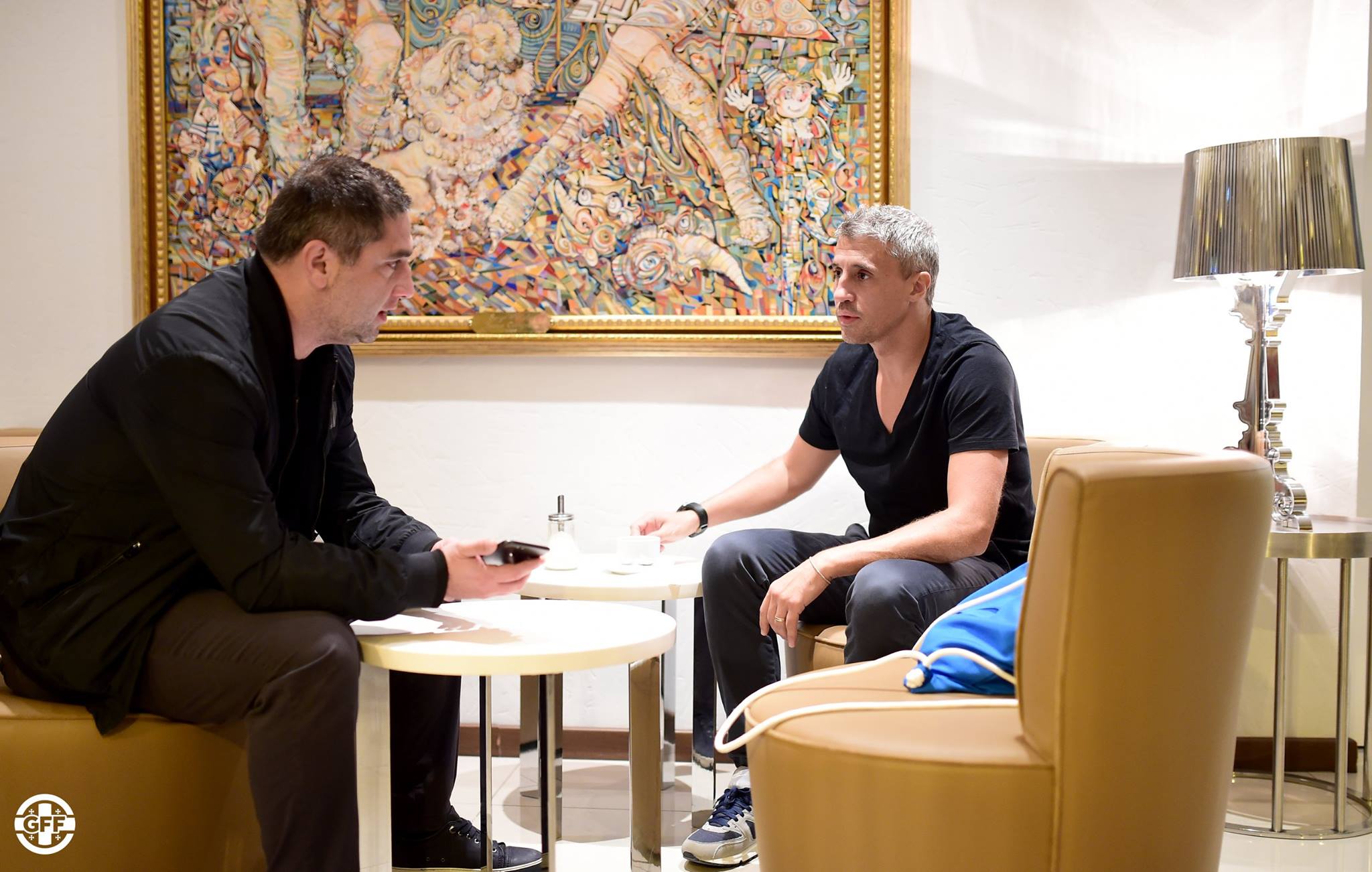 Hernan Crespo il primo ad arrivare a Tbilisi