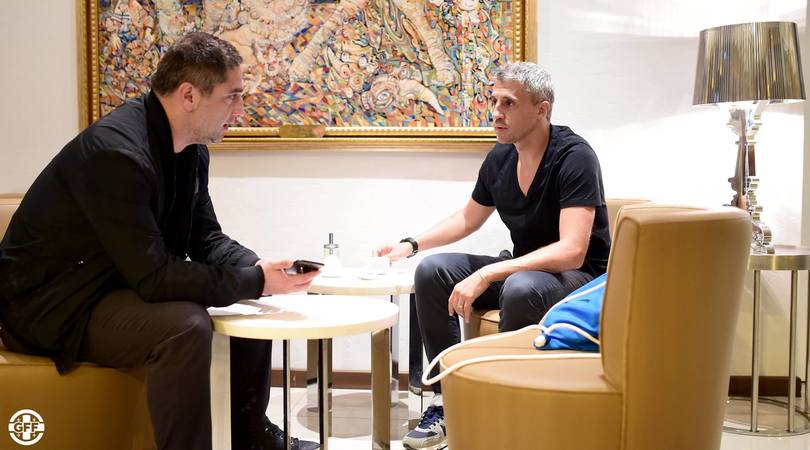 Hernan Crespo il primo ad arrivare a Tbilisi