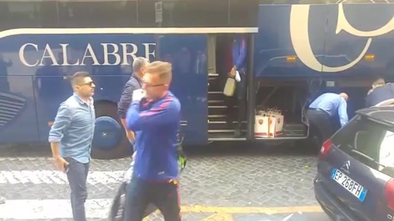 La Roma parte verso Milano