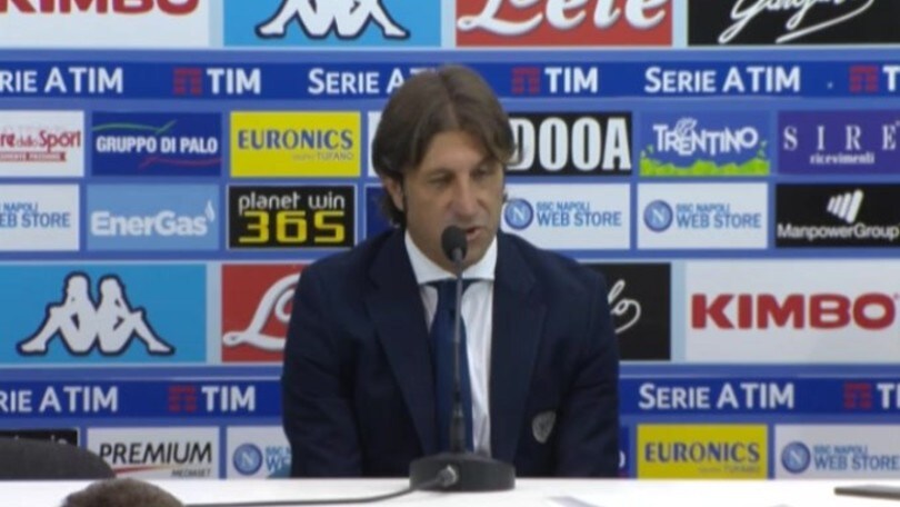 Rastelli: "Difficile creare situazioni contro questo Napoli"