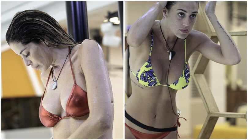 Aida Yespica e Cecilia Rodriguez sotto la doccia al Grande Fratello Vip