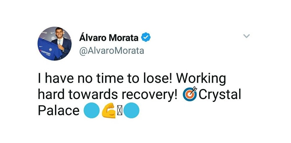 Morata, è giallo per il tweet cancellato: «Obiettivo Crystal Palace»