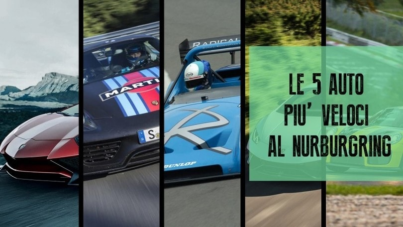 Le 5 auto più veloci al Nurburgring