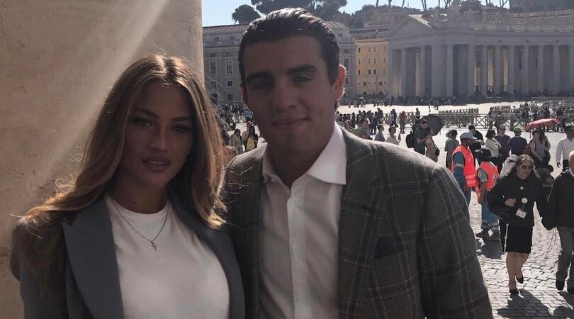 Kovacic a Roma con la bella Izabel: i tifosi sognano