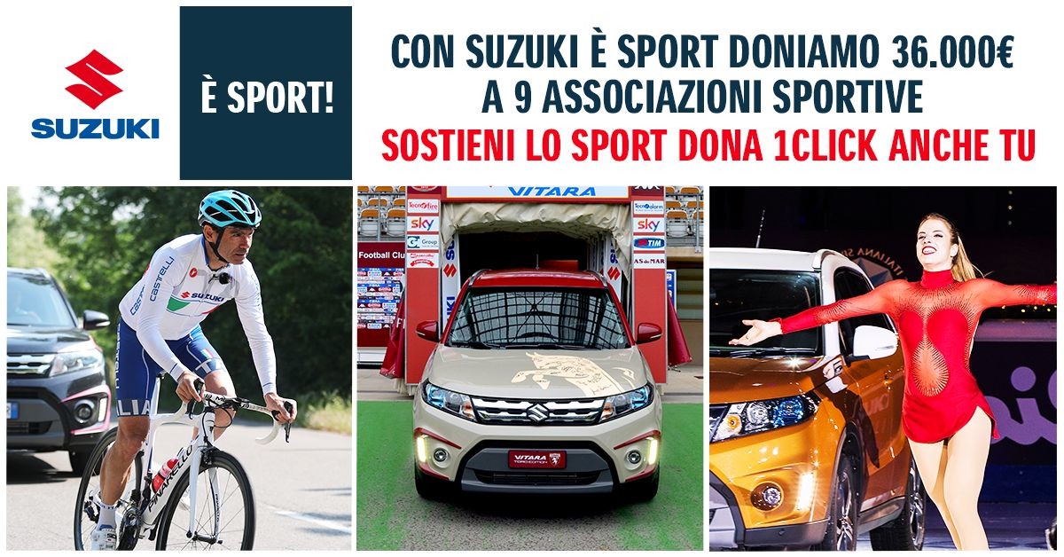 Suzuki è sport, l'iniziativa a favore delle ASD