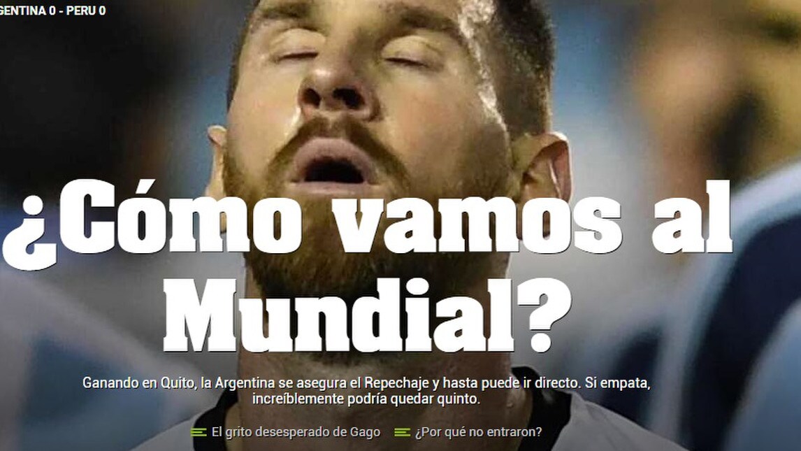 Como vamos al Mundial? Le reazioni al flop dell'Argentina