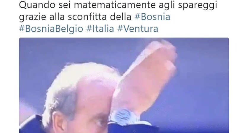 Italia ai playoff grazie al Belgio: l'ironia sui social