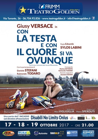 Giusy Versace a teatro con la testa e con il cuore