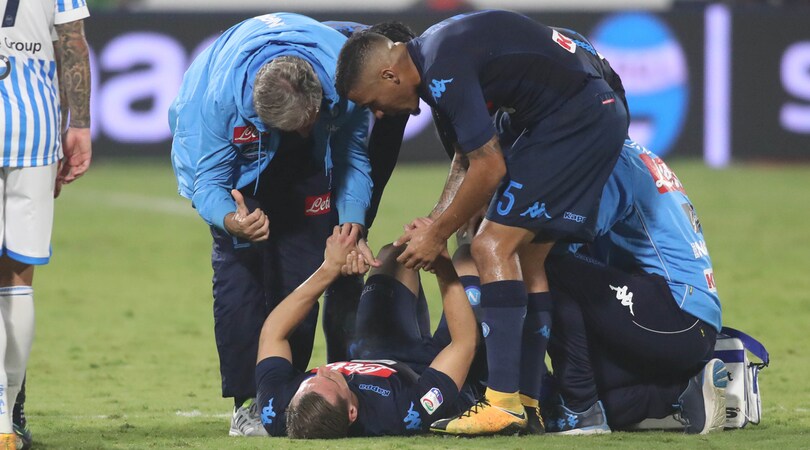 Il medico del Napoli: «Milik può rientrare già a gennaio»