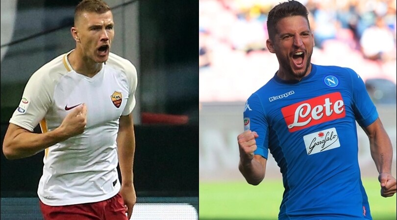 Roma-Napoli è anche Dzeko contro Mertens: le statistiche