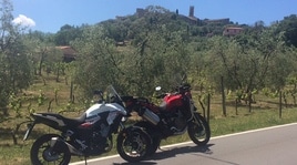 Da Roma a Siena in moto: foto