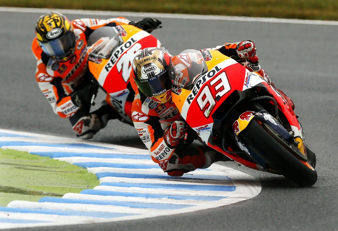 MotoGp Giappone: Marquez vola nelle FP3, Rossi secondo