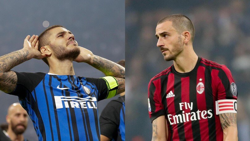 Inter-Milan, i top e flop del derby: Icardi da 9, male Bonucci