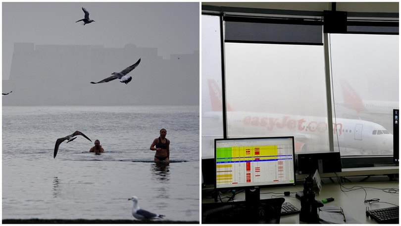 Napoli avvolta nella nebbia, bloccati i voli per Manchester
