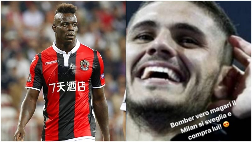 Tifoso dell'Inter attacca Balotelli: «Icardi è la nostra bandiera»