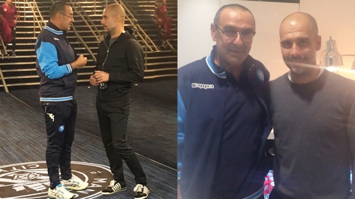 Manchester City-Napoli, il terzo tempo tra Sarri e Guardiola