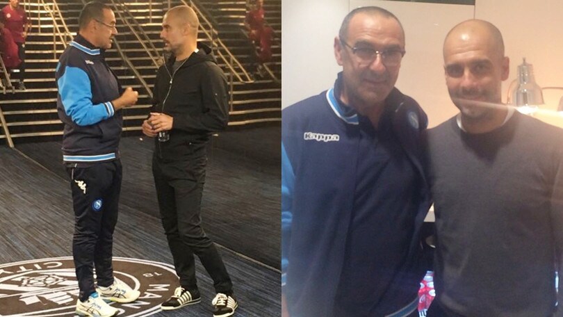 Manchester City-Napoli, il terzo tempo tra Sarri e Guardiola