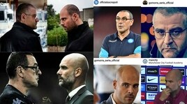 City-Napoli vista dal web. Sarri-Guardiola sembra Gomorra