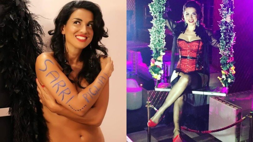 Claudia Letizia, la regina del burlesque consola Sarri