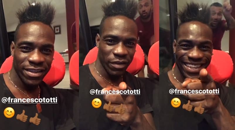 Nizza-Lazio, Balotelli a Totti: «Francé, mi tifi anche tu?»
