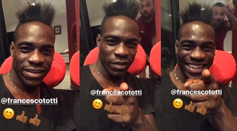 Nizza-Lazio, Balotelli a Totti: «Francé, mi tifi anche tu?»
