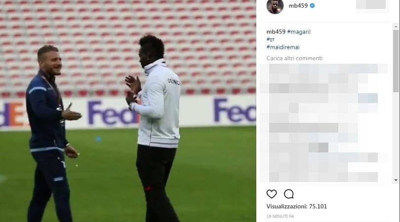 Balotelli, messaggio a Ventura: «Italia? Magari!»