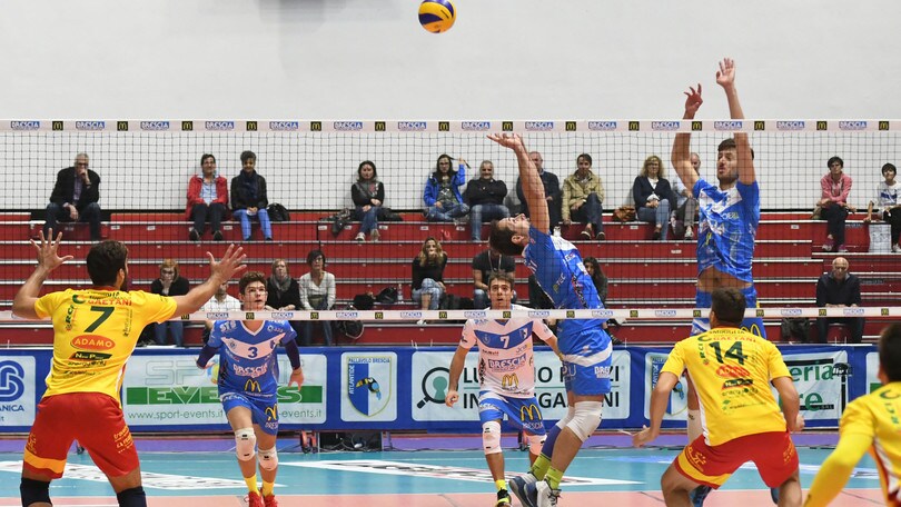 Volley: A2 Maschile, Girone Blu: vincono Bergamo, Spoleto e Brescia