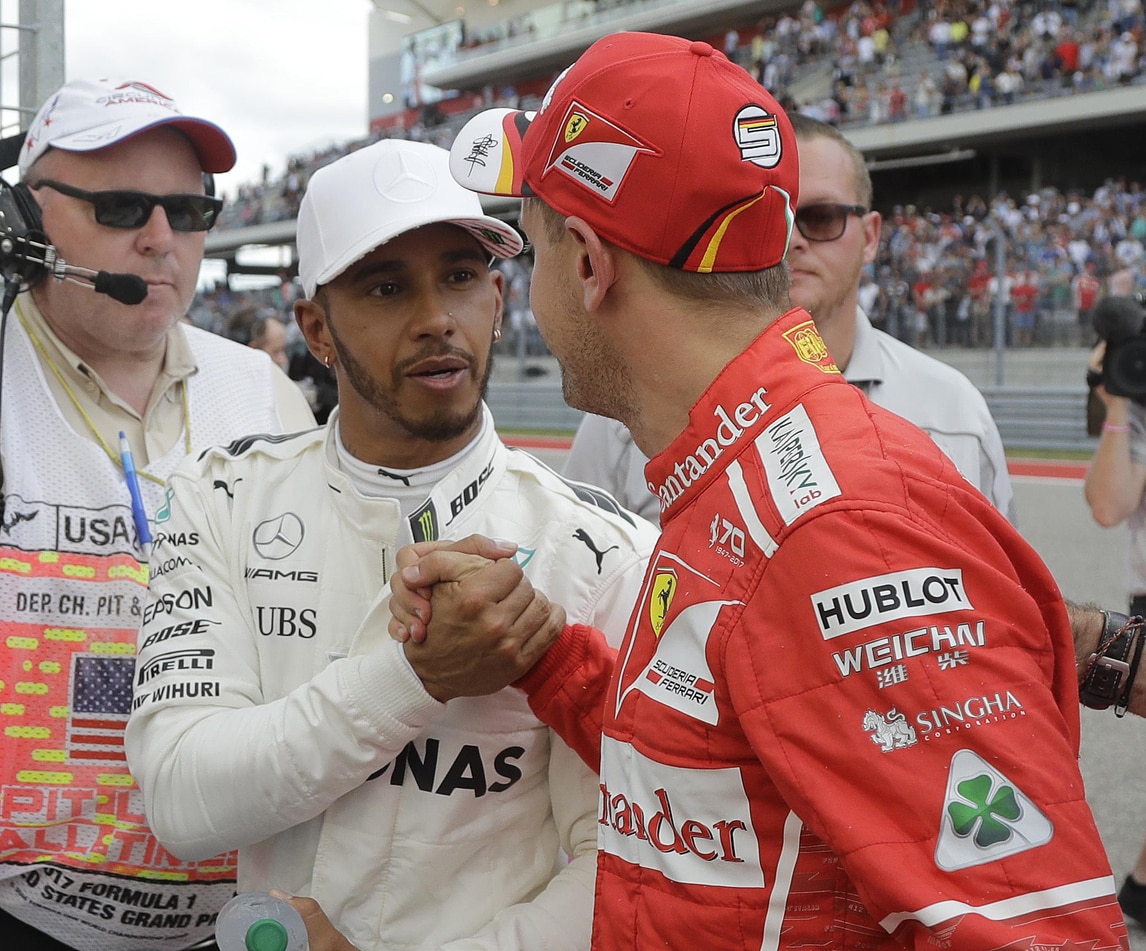 F1 Usa, Hamilton: «Non mi aspetto che Vettel molli»