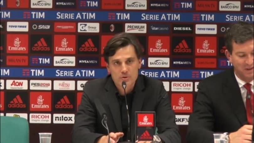 Montella: "I complimenti di Juric? Prima non eravamo amici.."